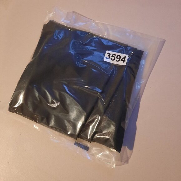 Glyder‎ High Rise Gloss Leggings Size Small Black Shiny Faux Leather Like 28" - Picture 10 of 10